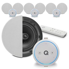 Voice Controlled Smart Ceiling Speaker System with Bathroom Zone - Multi Room