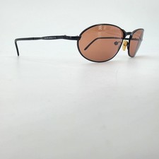 Serengeti 6534 Sunglasses Hurikanu Black Metal Oval Round Drivers Lens READ