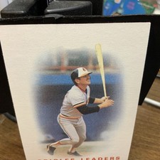 BALTIMORE ORIOLES 1985 TEAM LEADERS 1986 TOPPS BASEBALL CARD #726