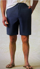 FAHERTY BRAND, Men's All Day Shorts 2.0, 7" Midnight Fishscale, size 38, 104