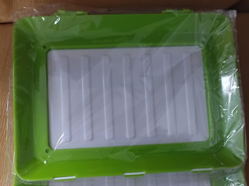 Reusable Food Preservation Storage Tray Green/White NEW