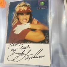 Jan Stephenson autographed signed LPGA golf HOF sexy 4x6 photo 