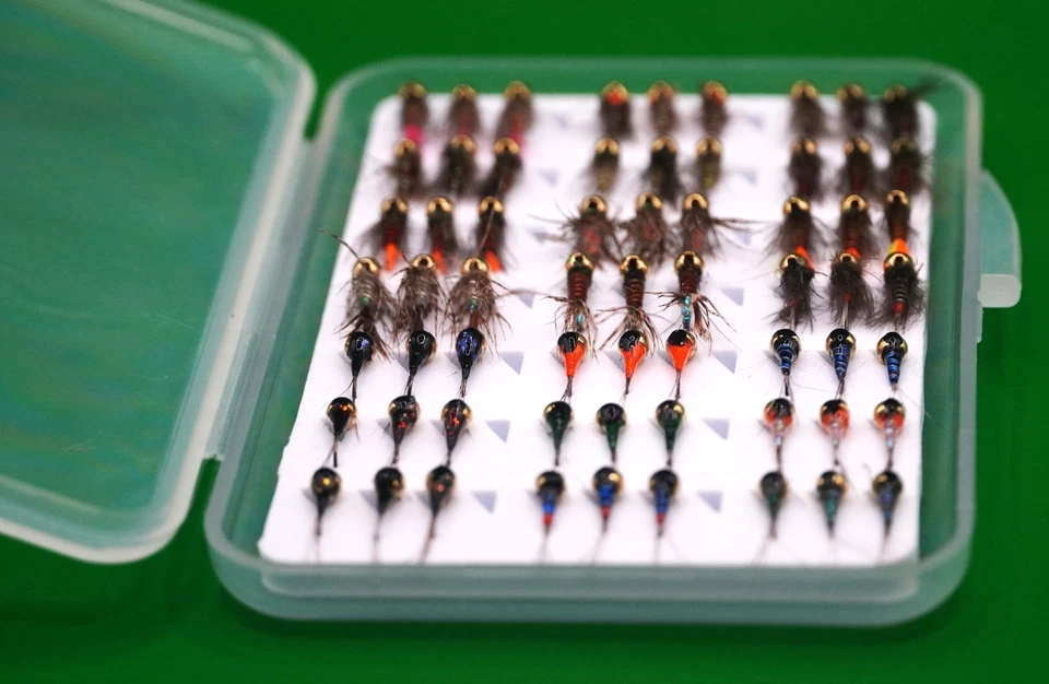 63 Premium Tungsten Jigs in Vision in Fliegenfischen Fliegenbox Forellenangel... - Bild 4 von 4
