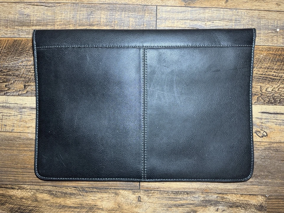 HP Black Faux Leather Laptop Sleeve Case 16”x11.5” - Image 3 of 4