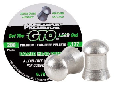 Predator GTO .177 Cal, 6.79 Grains, Domed, Lead-Free, 200ct