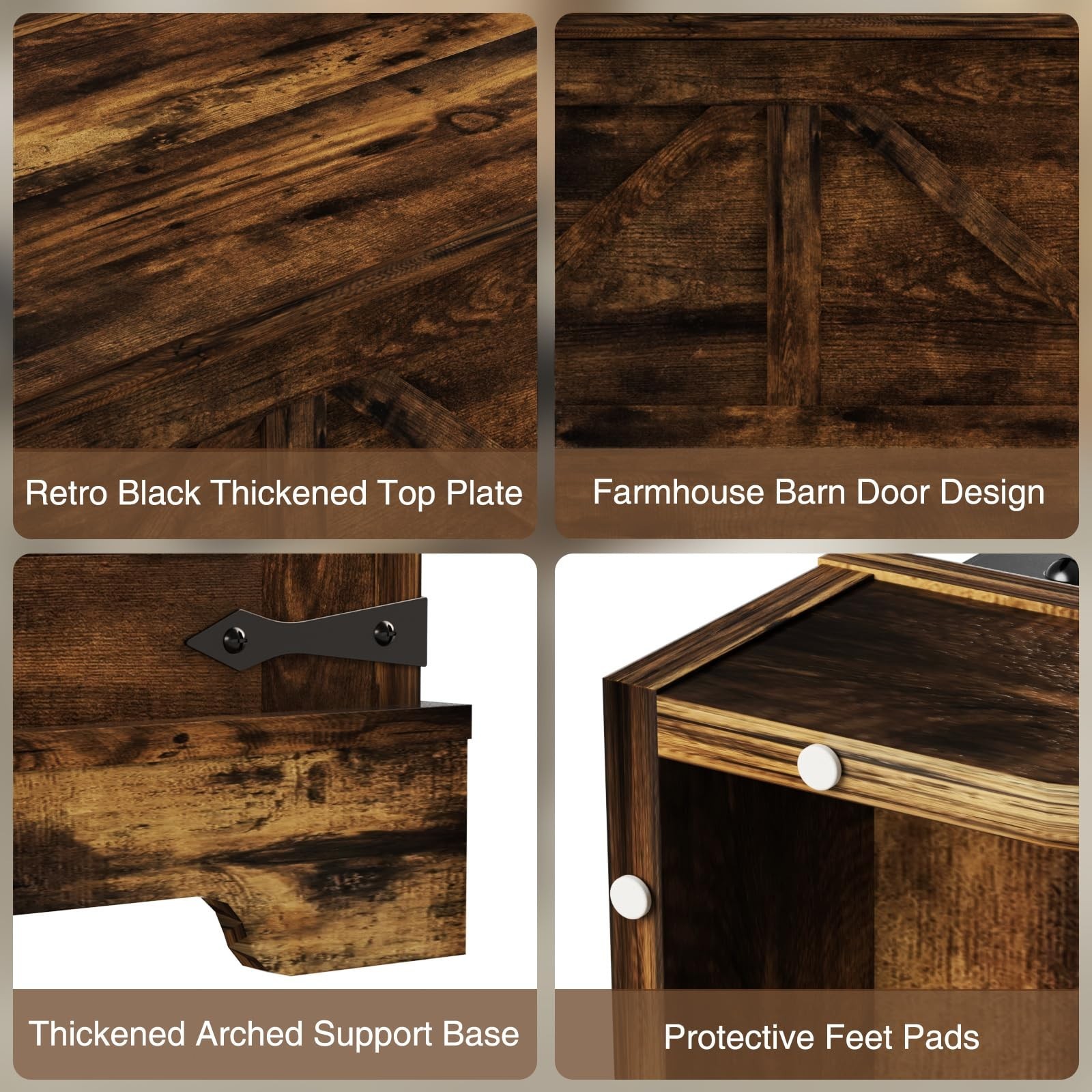 Coffee table with storage function, charging station, and a flip-up tabletop
