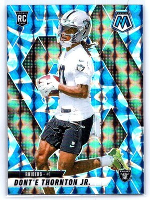 2025 Panini Mosaic #369 Dont'e Thornton Jr. Mosaic Reactive Blue