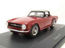 Triumph TR6 Surrey Top geschlossen 1968 weinrot  Modellauto 1:43 Schuco
