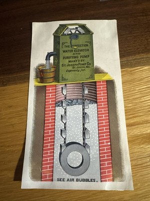 THE PERFECTION WATER ELEVATOR AND PURIFYING PUMP.  V151