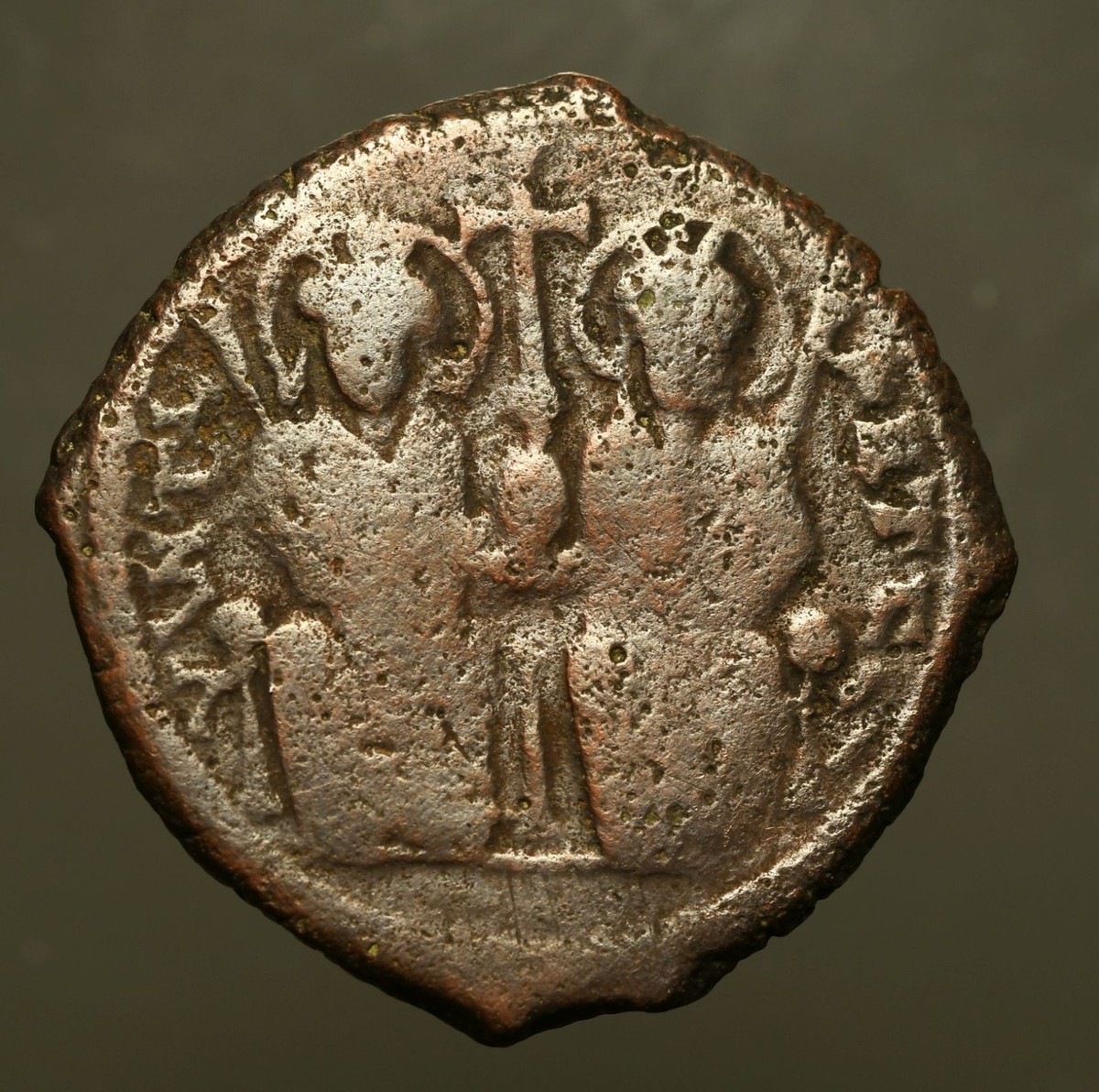 IMPLICITE アンプリスィット FUSION 75B/2 B32-70 Justin II 565-578AD, Æ Follis Antioch (Theopolis), Year 8