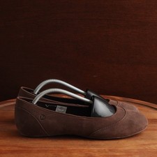 Merrell Flats Womens SZ 7 Brown Bracken Suede Slip On Ballet Casual Neutral Shoe
