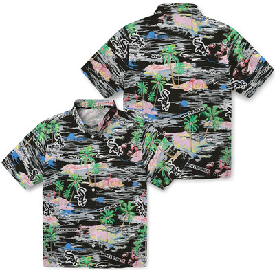Chicago Baseball Team White Soxx Hawaiian Button Down Shirt Unisex Adults S-5XL