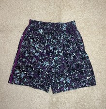 Nike Dri-FIT Swim Trunks Youth XL Purple Aqua Abstract Pattern NWT Standard Fit