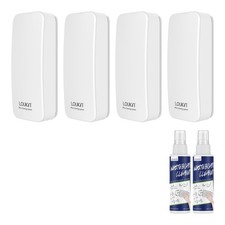4 Pack Magnetic Dry Erase Eraser, Whiteboard Eraser, Glass Board Remover, 3.4...