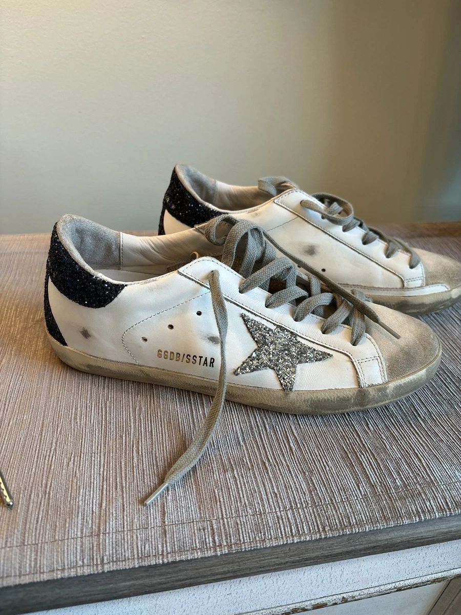 Golden Goose Superstar Blue White Silver W for sale | eBay