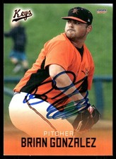 2017 Frederick Keys BRIAN GONZALEZ Signed Card autograph auto ORIOLES