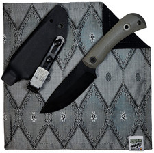50 WAYS POCKET POCKET HANK Everyday Carry EDC Gear Handkerchief Gray Silver Silk
