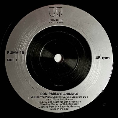 Don Pablo's Animals - Venus / Paranoia [7