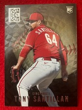 Tony Santillan 2022 Panini Capstone #142 Cincinnati Reds Baseball Rookie Card RC. rookie card picture