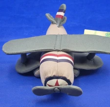 Vintage Gymboree Plush P-51 Mustang Aircraft Toy with Tag 9x9"