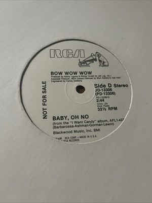 Bow Wow Wow Baby Oh No, 2 mixes 12''