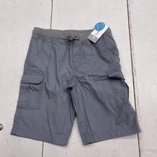Carter's Shorts Toddler Boys 5T Gray Cargo Woven Functional Drawcord Pull On