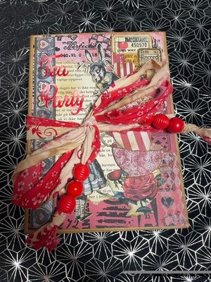 Notizbuch  Scrapbook - Vintage Alice In Wonderland - Junk Journal WUNDERLAND DIY