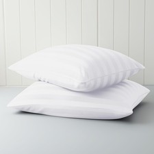 Pillow Cases Standard Size, 100 Egyptian Cotton Pillow Protectors with Zippe...
