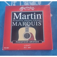 Martin Acoustic Guitar Strings Marquis Phosphor Bronze Light .012-.054 M2100