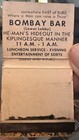 ‘He-Man’s Hideout’ Omaha Nebraska Bar Matchbook THE BOMBAY CLUB At The Sheraton — photo 2