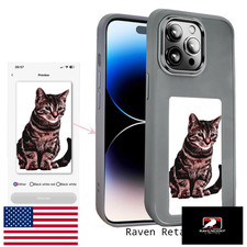 KSOPUERT Smart Ink Screen Phone Case for iPhone 15 PRO Max, NFC, No Power