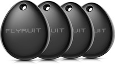 FLYRUIT Air Tracker Tag 4 Pack MFi Certified Works with Apple Find My Key Finder
