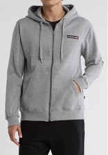 Quiksilver Red Box Fleece Full Zip Hoodie Men  s Size: M Regular-Logo Gray