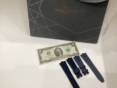 Vacheron Constantin Overseas Gen3  Pair  Blue Leather & Rubber Watch Strap OEM