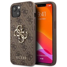 Handyhülle für iPhone 13 GUESS Case Cover Etui Futeral Hülle Tasche Braun