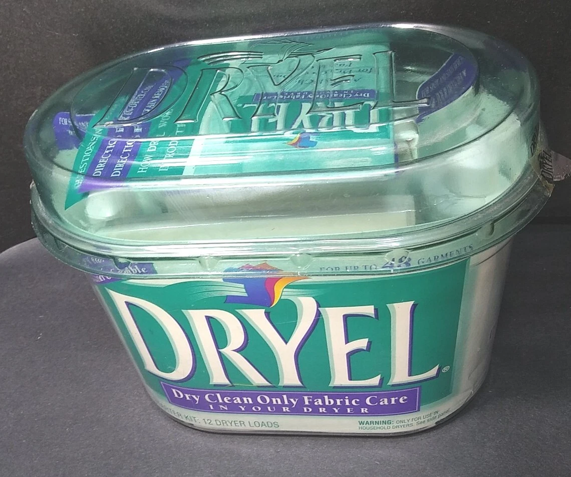 DRYEL Dry Clean Only Fabric Care kit For Home Use 1998 near complete