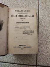 BAZZARINI Antonio. VOCABOLARIO USUALE TASCABILE DELLA LINGUA ITALIANA