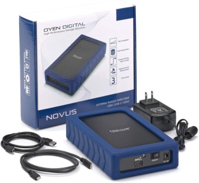 Novus 4TB External USB-C (3.1,Gen2) Rugged Desktop Hard Drive