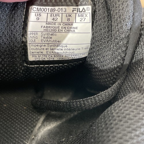 Fila Cress 1CM00189-013 Black/White Shoes - Size 9 - Picture 8 of 14