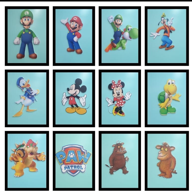 Custom Foamex Character Cutout Wall Art Decor-image