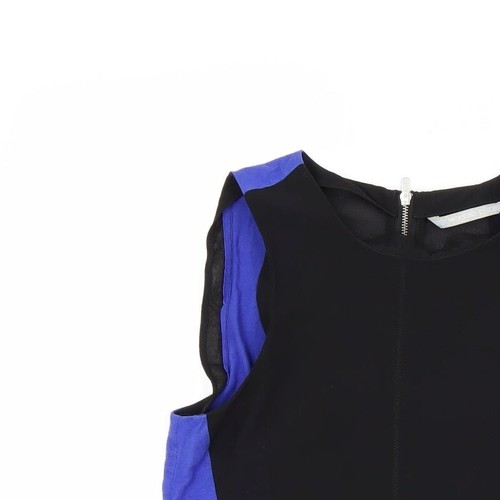Blusa básica de poliéster negro talla 2XS para mujer Silvian Heach cuello redondo - Imagen 3 de 12