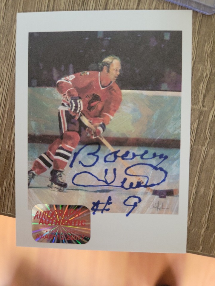 Bobby Hull Signed Custom Trading Card Authentic AUTO Chicago Blackhawks