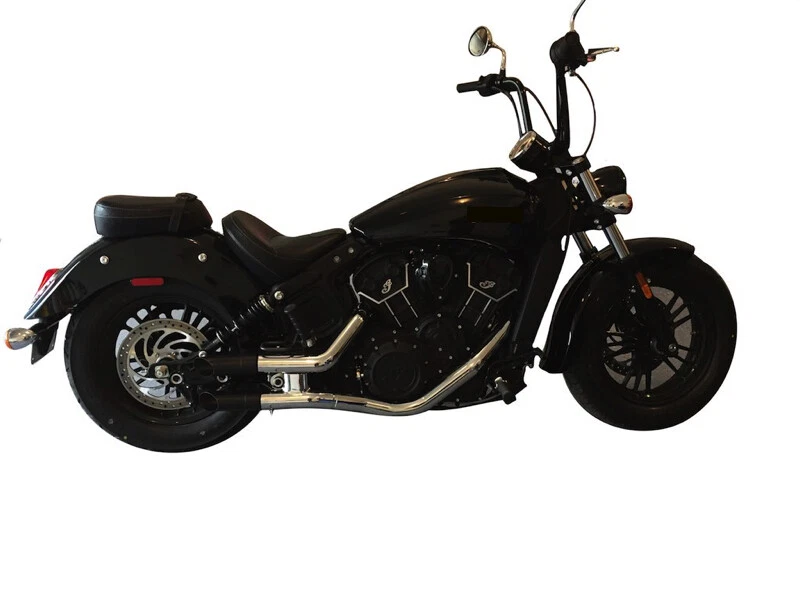 2022-2024 Indian Chief Dark Horse Radiant Cycles escape corto deflector NEGRO Foto 3 de 4