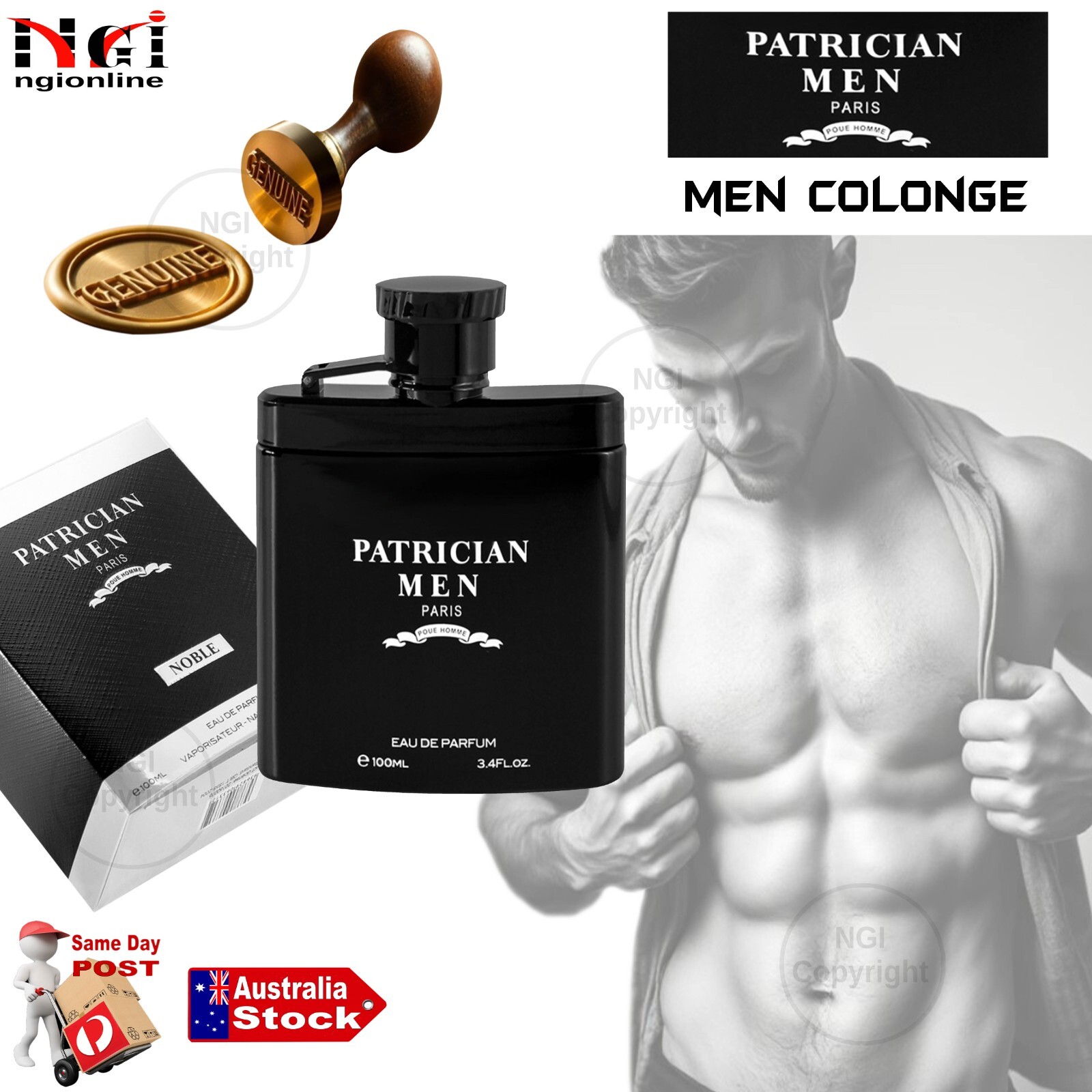 Patrician Men’s Cologne Luxury Fragrance Classic Scent Eau De Toile Gifts 100ml