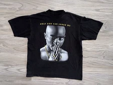 Vintage Tupac Only God Can Judge Me Shirt Size Large 2pac Tupac Shakur Rap Tee