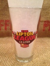 LIPTON ICE TEA ADVERTISING GLASS League Superheroes 16 Oz Libbey 1.5l