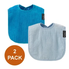 Award Winning WONDER BIB by Mum2Mum, 2-Pack - Absorbs Water / Keeps Baby Dry