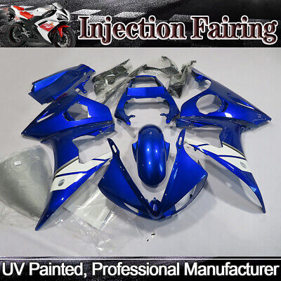 New Blue Injection Left Side Fairing Fit for 2003 2004 2005 Yamaha YZF R6 a#11