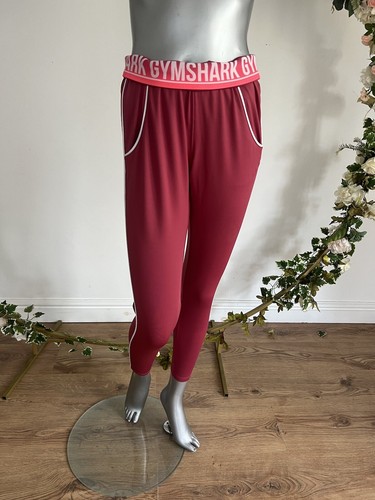 Gymshark Recess Joggers Bottoms Womens Size XS & S Red Pink Running Gym NEW OT17 - Picture 3 of 24