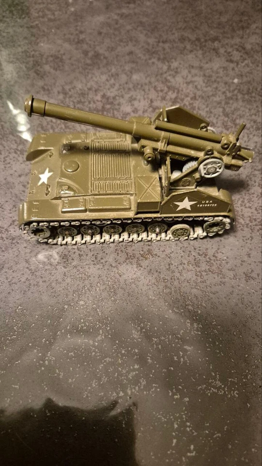 CHAR SOLIDO CANON DE 155 CHASSEUR DE CHARS AUTO MOTEUR N°219 DE 07/1969 - Photo 4/4